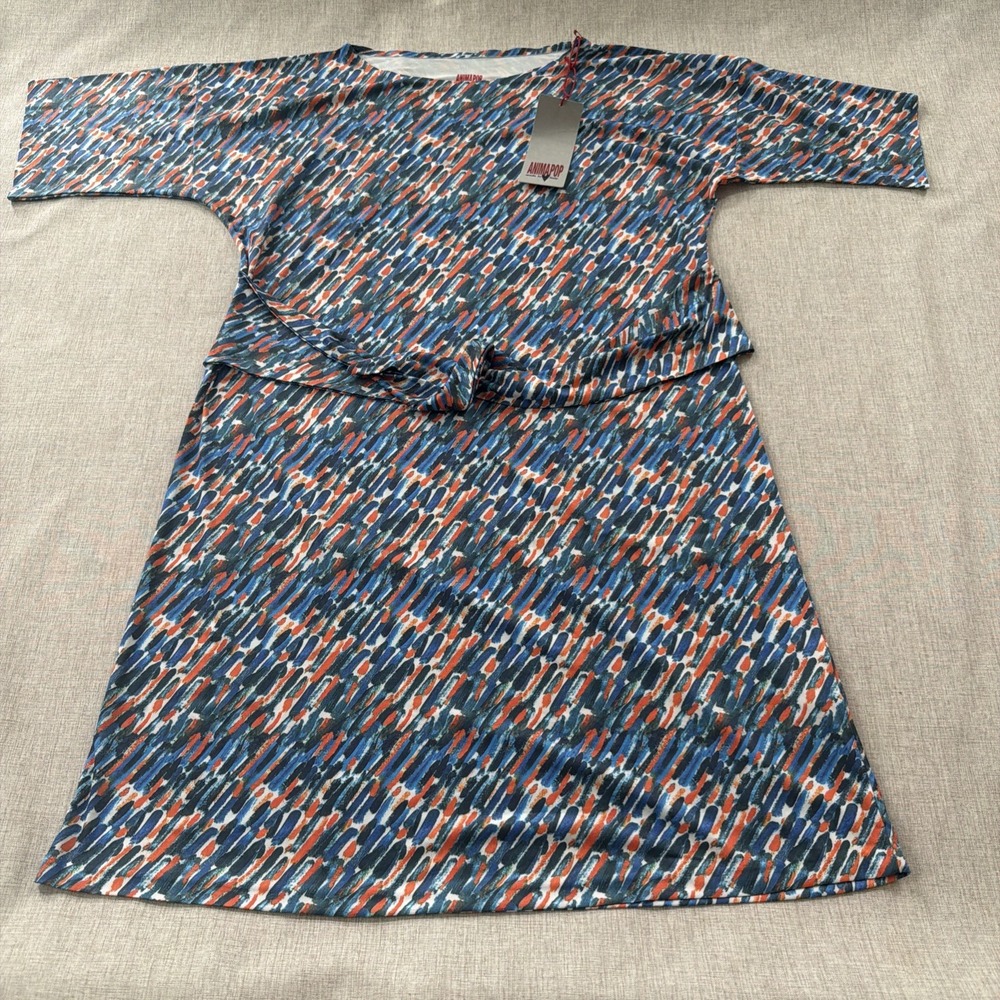 Animapop Dress Women's XL Made in Italy NWT neoprene travel wrinkle free